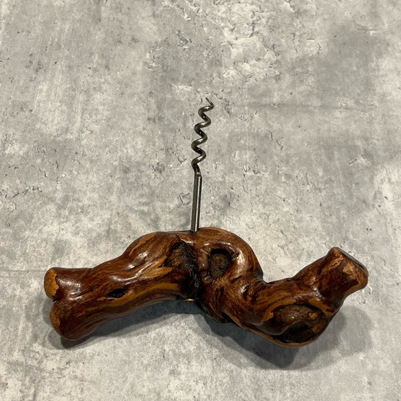 Vintage Corkscrew Laurent Siret Rochefort France wooden handle - Picture 6 of 12